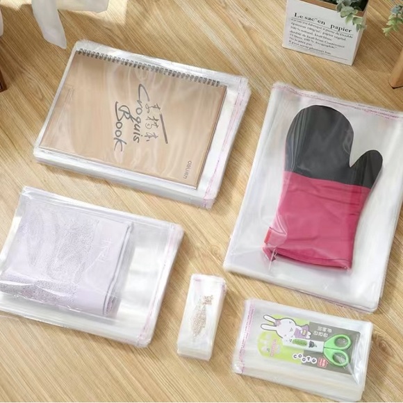 50pcs, Transparent Resealable Sealed Plastic Bag - Picture 4 of 5